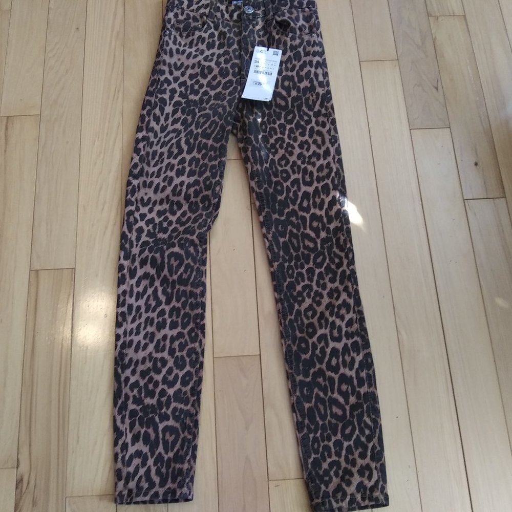 NWT Cheetah leopard animal print skinny jeans